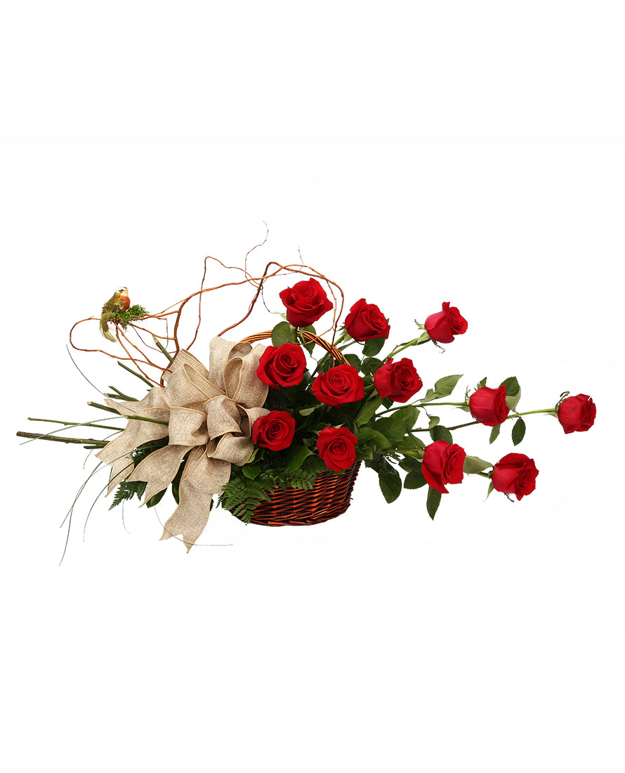 Hand-Picked Rose Basket – Forest Lawn Flower Shop