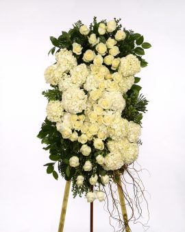 Image of Flowers or flower product titled Stars and Stripes Memorial Wreath